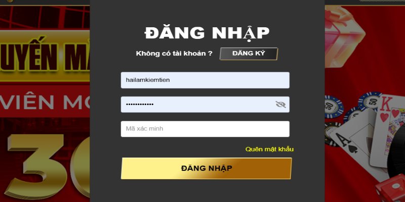 Hướng dẫn đăng nhập tài khoản